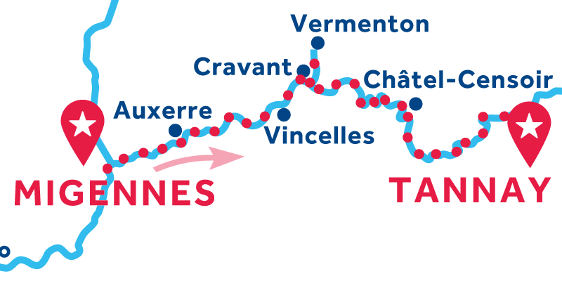 Migennes to Tannay via Vermenton ONEWAY
