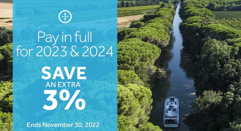 Le Boat - Save an extra 3% when you pay in full for 2023 or 2024